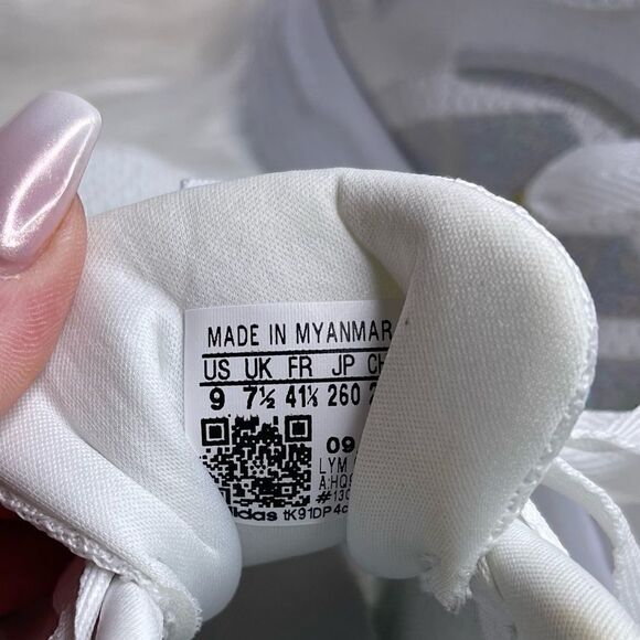 Adidas Edge Lux 5 Iridescent Striped Knit Running Shoe 9 - Picture 9 of 11